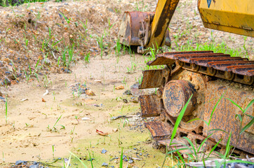 重機のキャタピラ
