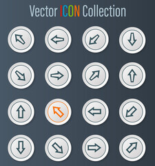 Arrows icons set