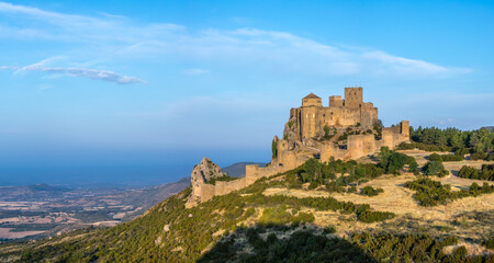 Fototapeta na wymiar Loarre Castle romanesque defensive fortification medieval romanic Huesca Aragon Spain