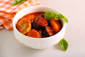 Vegetable stew in sauce - ratatouille