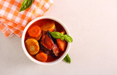 Vegetable stew in sauce - ratatouille