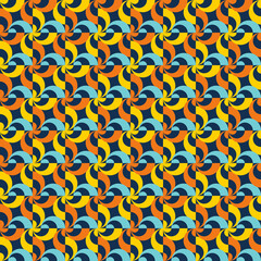 Vector rhythmic geometric elements background