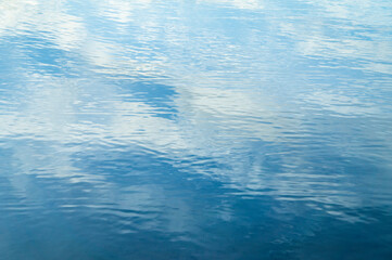 Beautiful clear water surface texture