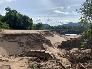 Dune de sable à Don Det, Laos