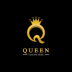 Letter Q Queen Logo Design Inspiration For Business And Company.