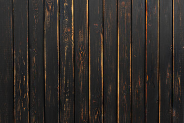 Shabby dark wooden table surface. Black wood background or texture