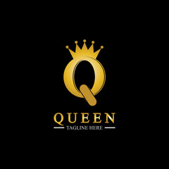 Letter Q Queen Logo Design Inspiration For Business And Company.