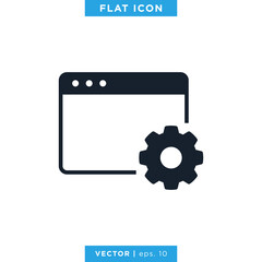 Browser Icon Vector Design Template