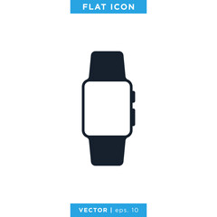 Smartwatch Icon Vector Design Template.
