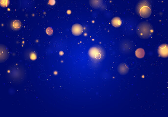 Obraz premium Blue bokeh light