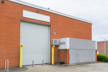 Fototapeta na wymiar Self storage unit, warehouse or business premises, UK