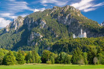 Neuschwanstein Castle in the Bavarian Alps of Germany