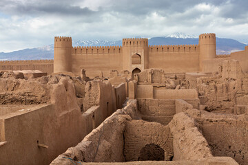 Remains of Rayen Castle in Iran