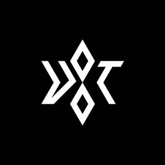 VT monogram logo with star shape and luxury style