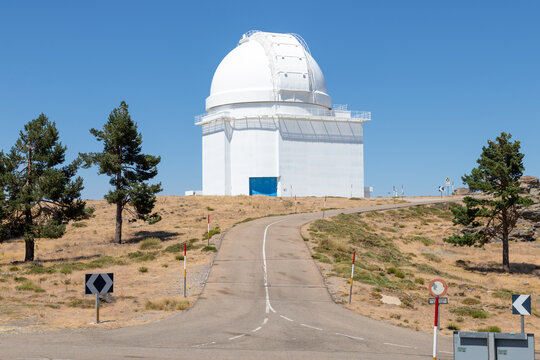 Astronomical Observatory in Calar Alto, Almeria, Spain. This is the bigger space observation site in continental Europe, with one of the biggest telescopes for watching space.
