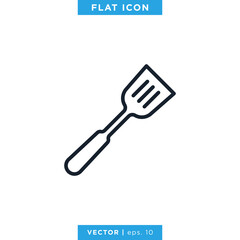 Spatula Icon Vector Design Template. Kitchenware Tool.
