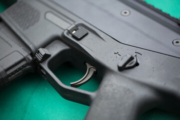 Assault rifle with silencer