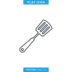 Spatula Icon Vector Design Template. Kitchenware Tool.
