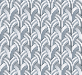 Vector paper cut geometric modern background.