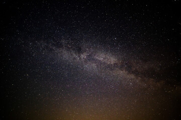 Fototapeta na wymiar Milchstraße am Himmel bei Nacht in guter Auflösung. Geeignet für Himmel Austausch oder Hintergrund