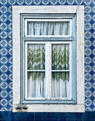 old window in lisbon