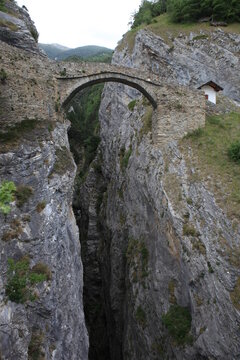 Hohe Br&uuml;cke bei Leuk