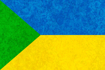 Green Wedge Ukaine flag of independence Habarovsk illustration
