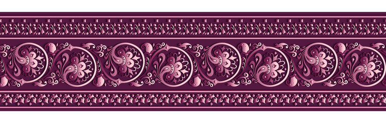 Modern vector volumetric floral stripe background.
