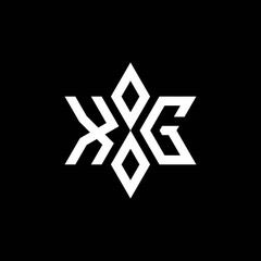 XG monogram logo with star shape and luxury style
