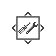 Service Tools vector icon illustration design template
