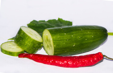 cucumber and tomato