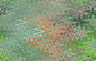 Abstract zigzag pattern with waves. Artistic image processing created by photo of ripe amber...