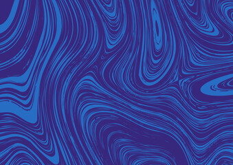 Abstract blue vector background motion hypnotic psychedelic design, zine texture. - obrazy, fototapety, plakaty