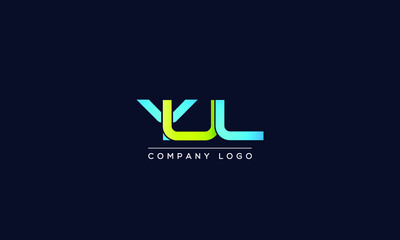 Creative letters YUL Logo Design Vector Template. Initial Letters YUL Logo Design	