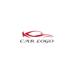 Sports Car Logo Color illustration of a design template vector
