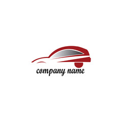 Company car logo, color illustration of vector design template