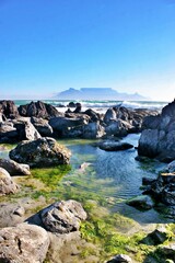 Blick auf Kapstadt von Bloubergstrand