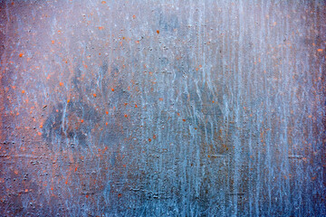Blue metal floor plate texture and background seamless
