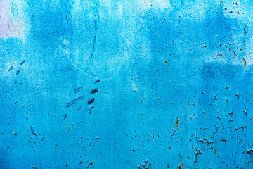 Blue metal floor plate texture and background seamless