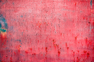 Rough red painted rusty metal surface, high resolution texture