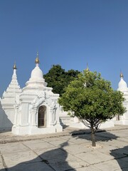 Temple Kuthodaw à Mandalay, Myanmar