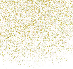 Golden texture on transparent background, vector