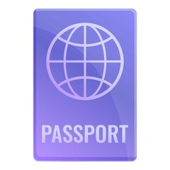 Personal international passport icon. Cartoon of personal international passport vector icon for web design isolated on white background