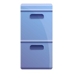 Storage documents box icon. Cartoon of storage documents box vector icon for web design isolated on white background