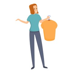 Habit buy new shirt icon. Cartoon of habit buy new shirt vector icon for web design isolated on white background