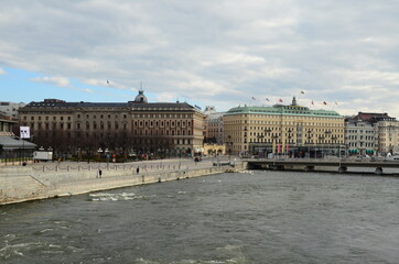 Building landmark in Stockholm, Sweden
