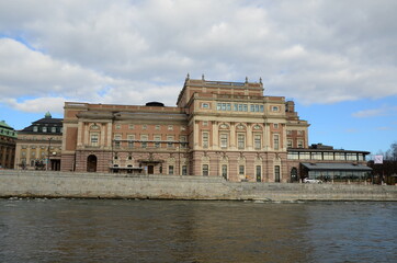 Fototapeta na wymiar Building landmark in Stockholm, Sweden