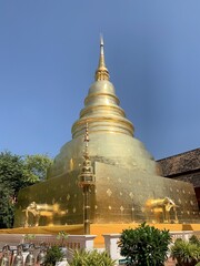 Naklejka premium Wat Phra Singh à Chiang Mai, Thaïlande 