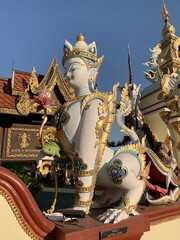 Statue d'un temple à Chiang Mai, Thaïlande