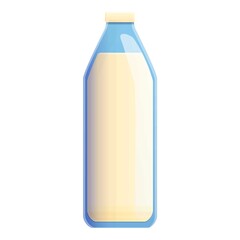 Milk bottle icon. Cartoon of milk bottle vector icon for web design isolated on white background